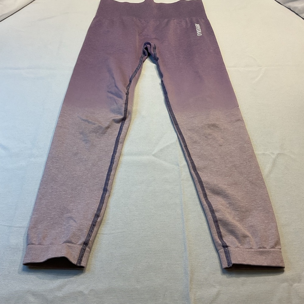 Gymshark Women's Purple Ombre‎ Pants, Size M High Waist Comfort Athletic